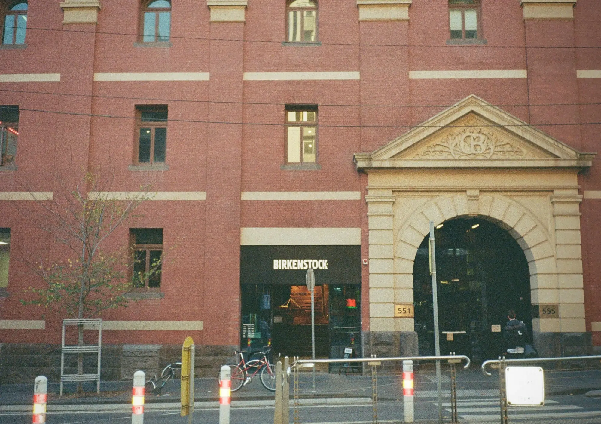 Heritage red-brick commercial building in Carlton, Melbourne
